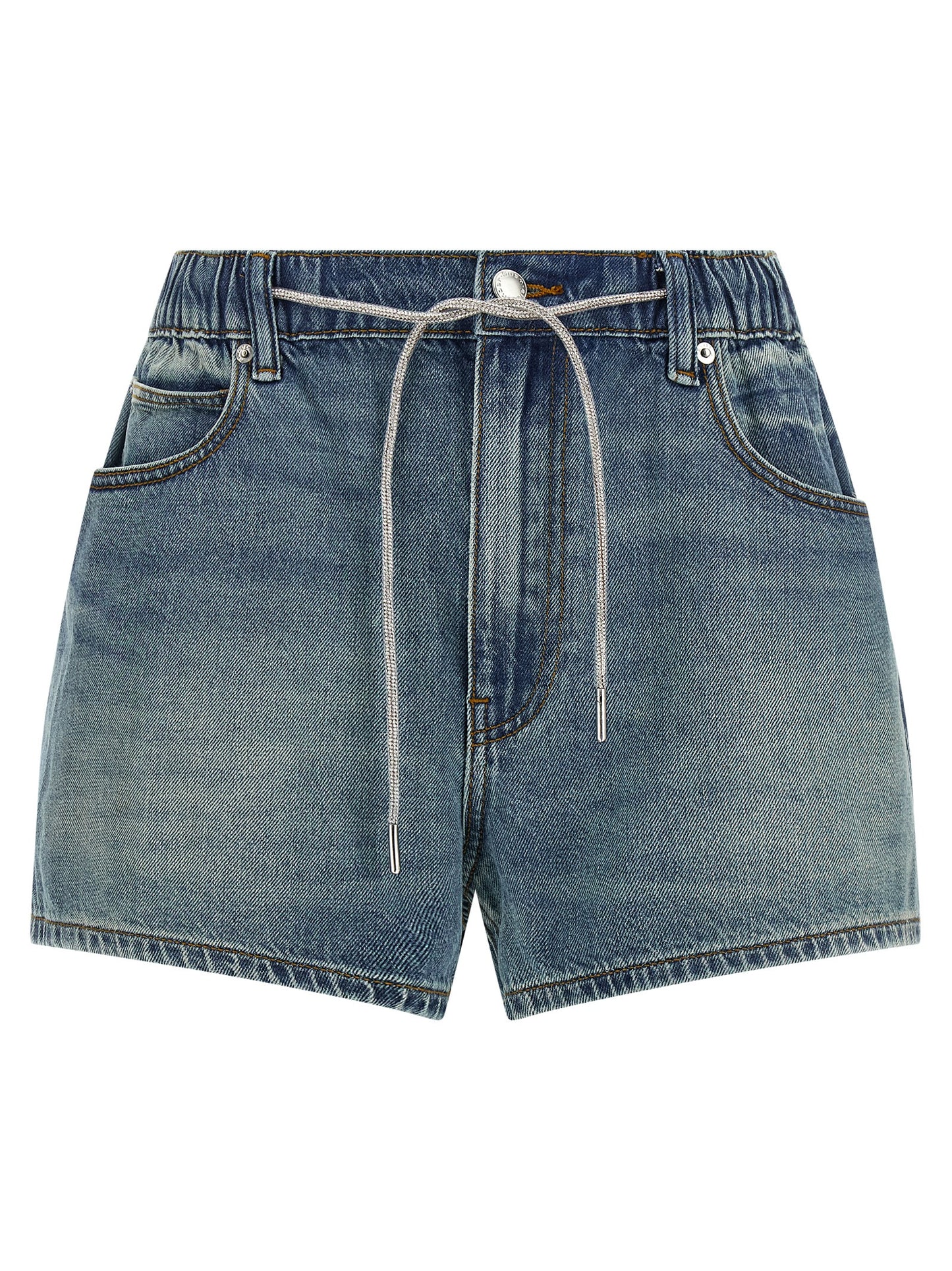 Blue Cotton Bermuda Shorts