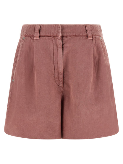 Multicolor Cotton Bermuda Shorts