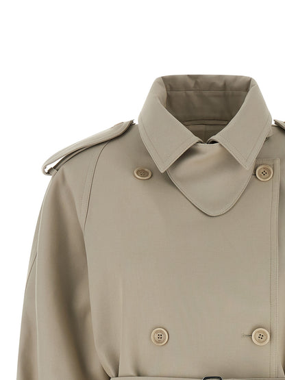 Beige Cotton Coat