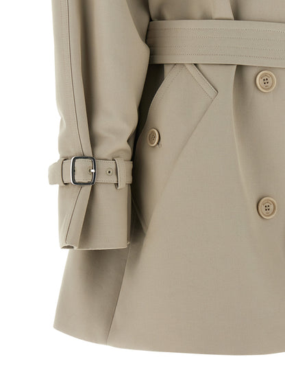 Beige Cotton Coat