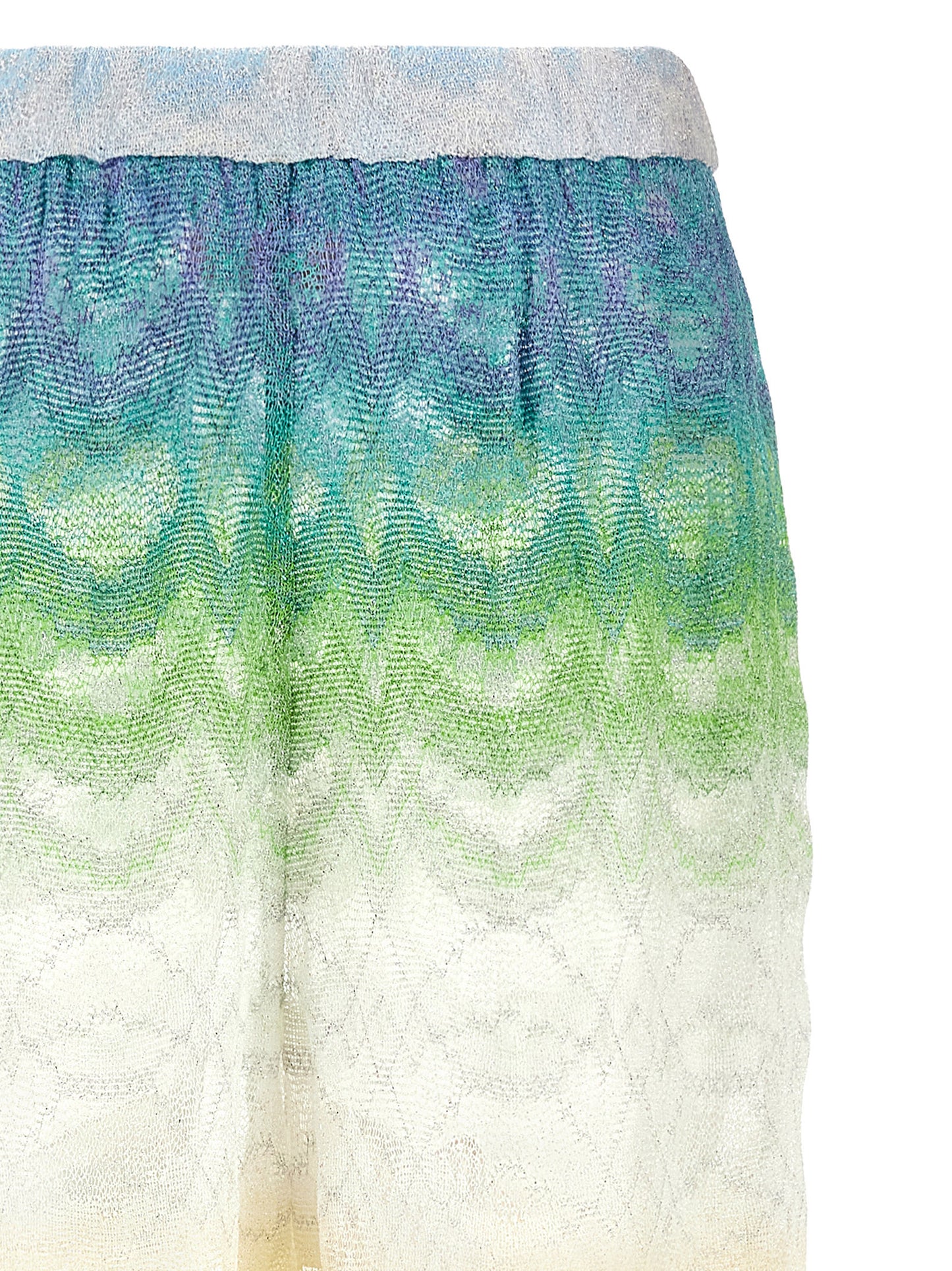 Multicolor Viscose Flared Pants