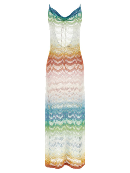 Multicolor Viscose Casual Dress