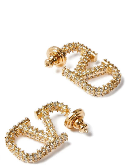 Gold Brass Earrings