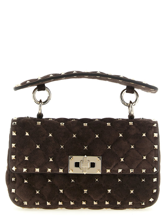 Brown Calfskin Shoulder Bag