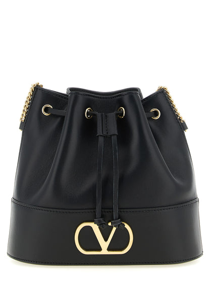 Black Lamb Leather Crossbody Bag