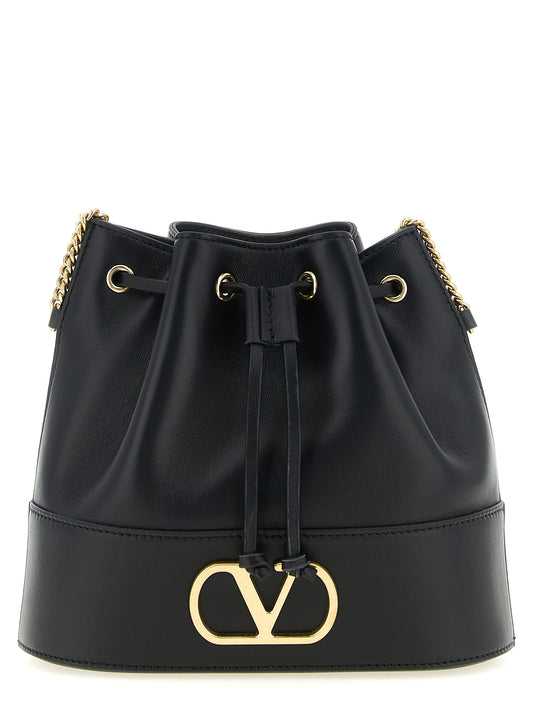 Black Lamb Leather Crossbody Bag
