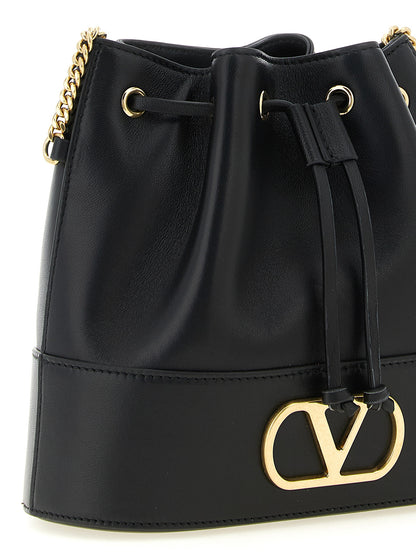 Black Lamb Leather Crossbody Bag