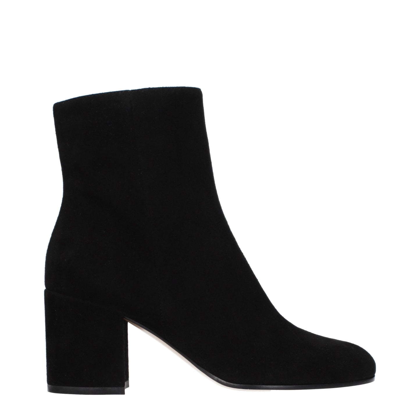 Black Leather Ankle Boots