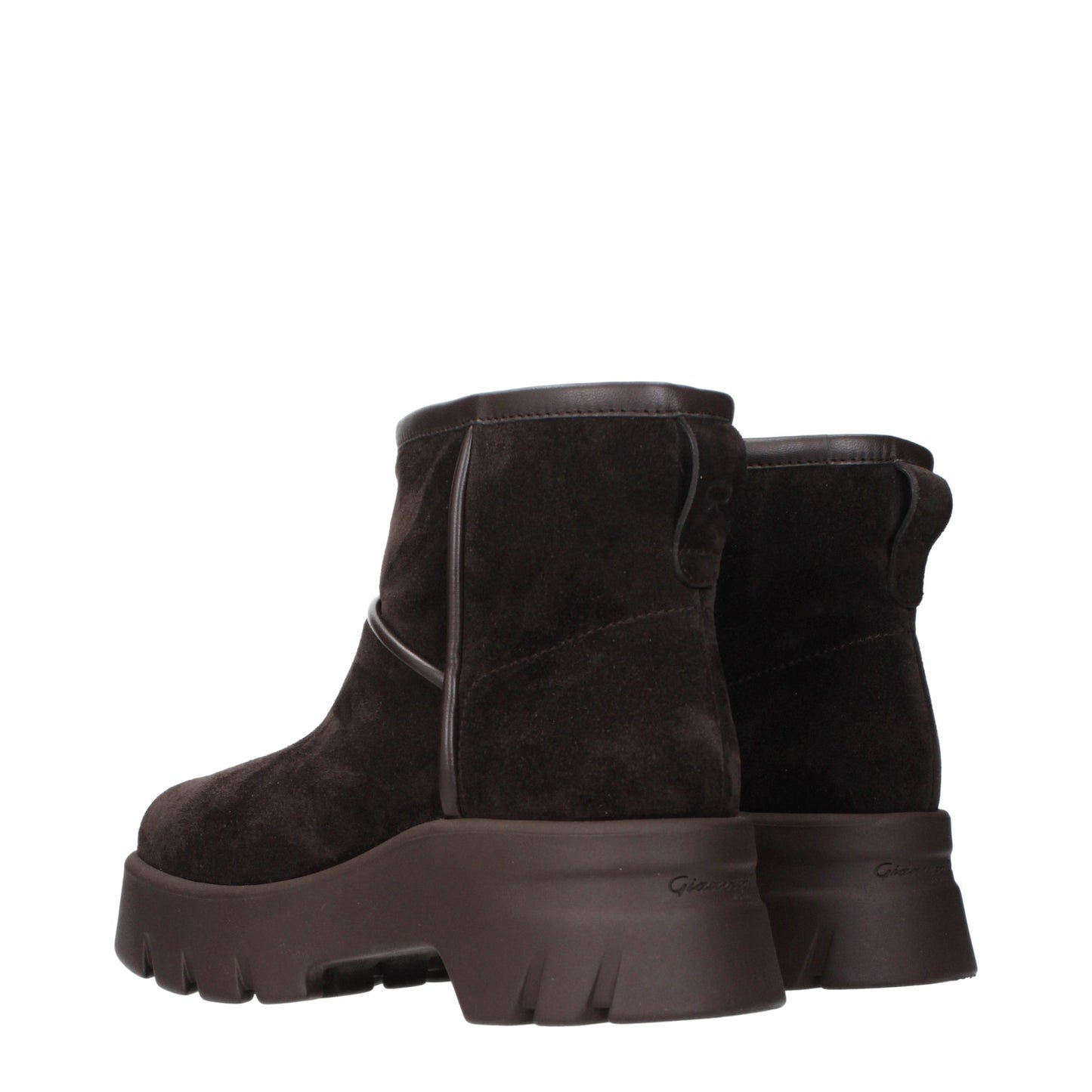 Brown Leather Ankle Boots