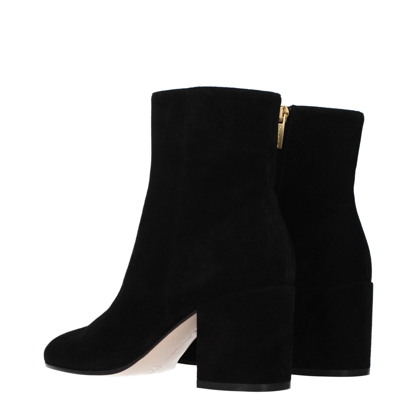 Black Leather Ankle Boots
