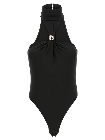 Black Viscose Bodysuit
