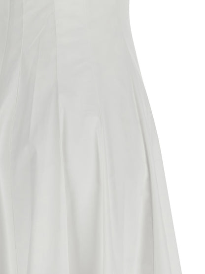 White Cotton Midi Dress