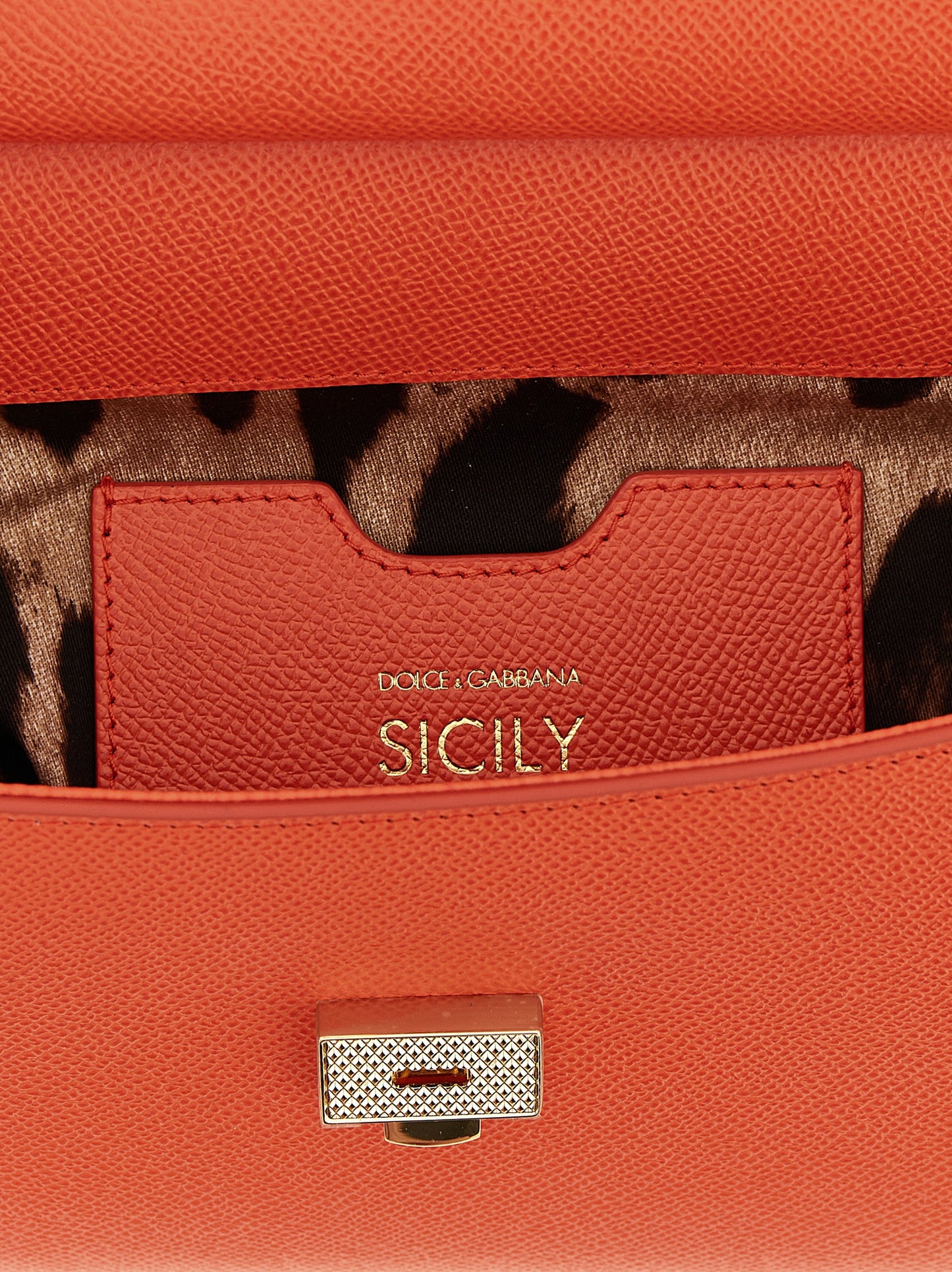 Orange Calfskin Handbag