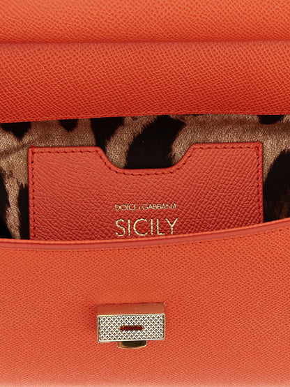 Orange Calfskin Handbag