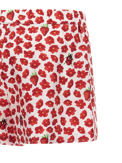 Multicolor Silk Bermuda Shorts