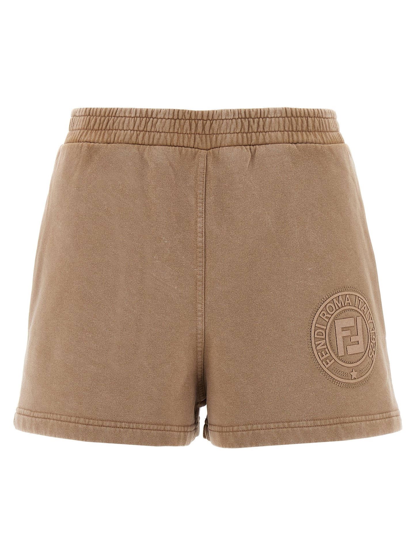 Brown Cotton Bermuda Shorts