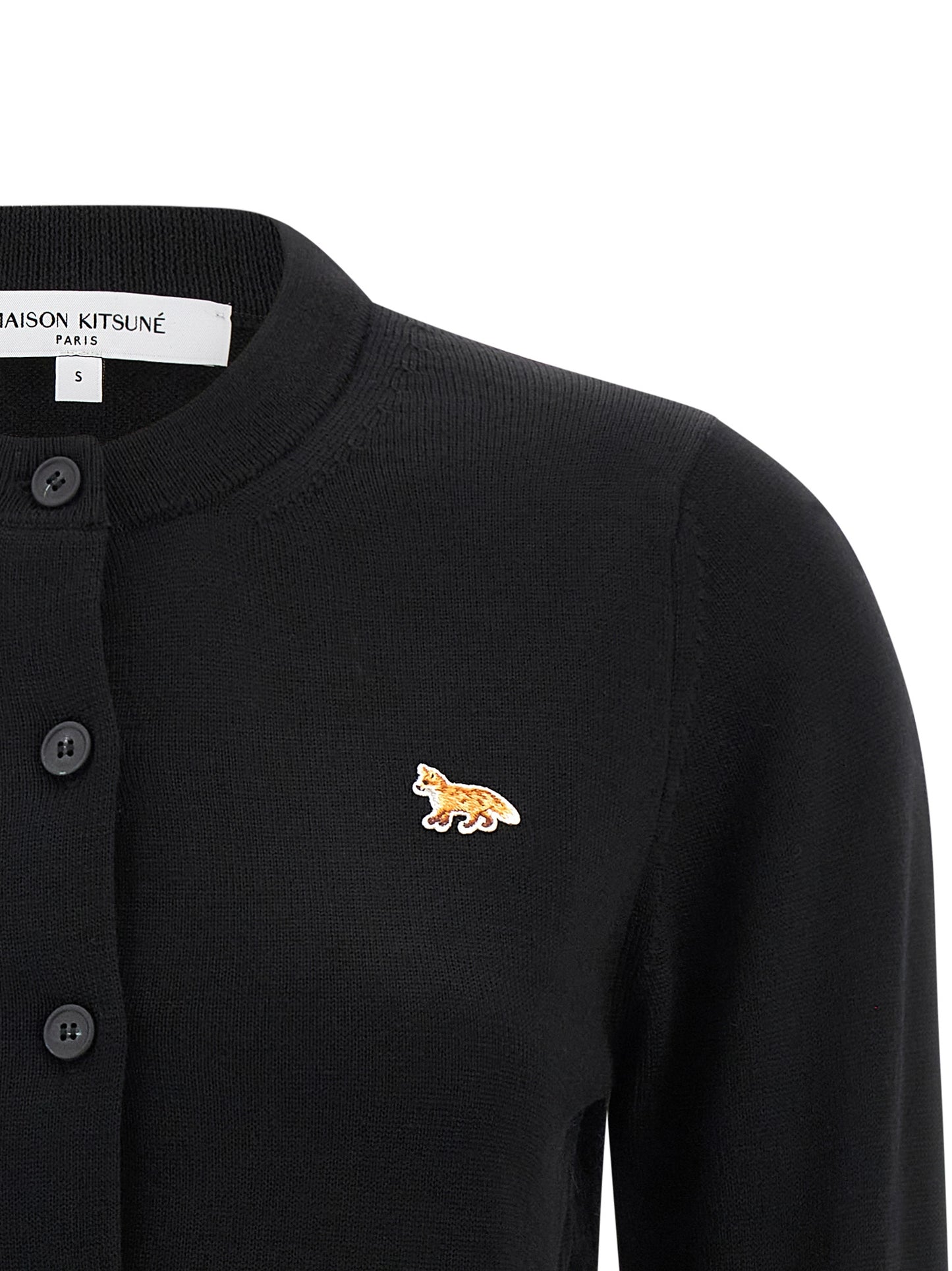 Black Virgin Wool Cardigan