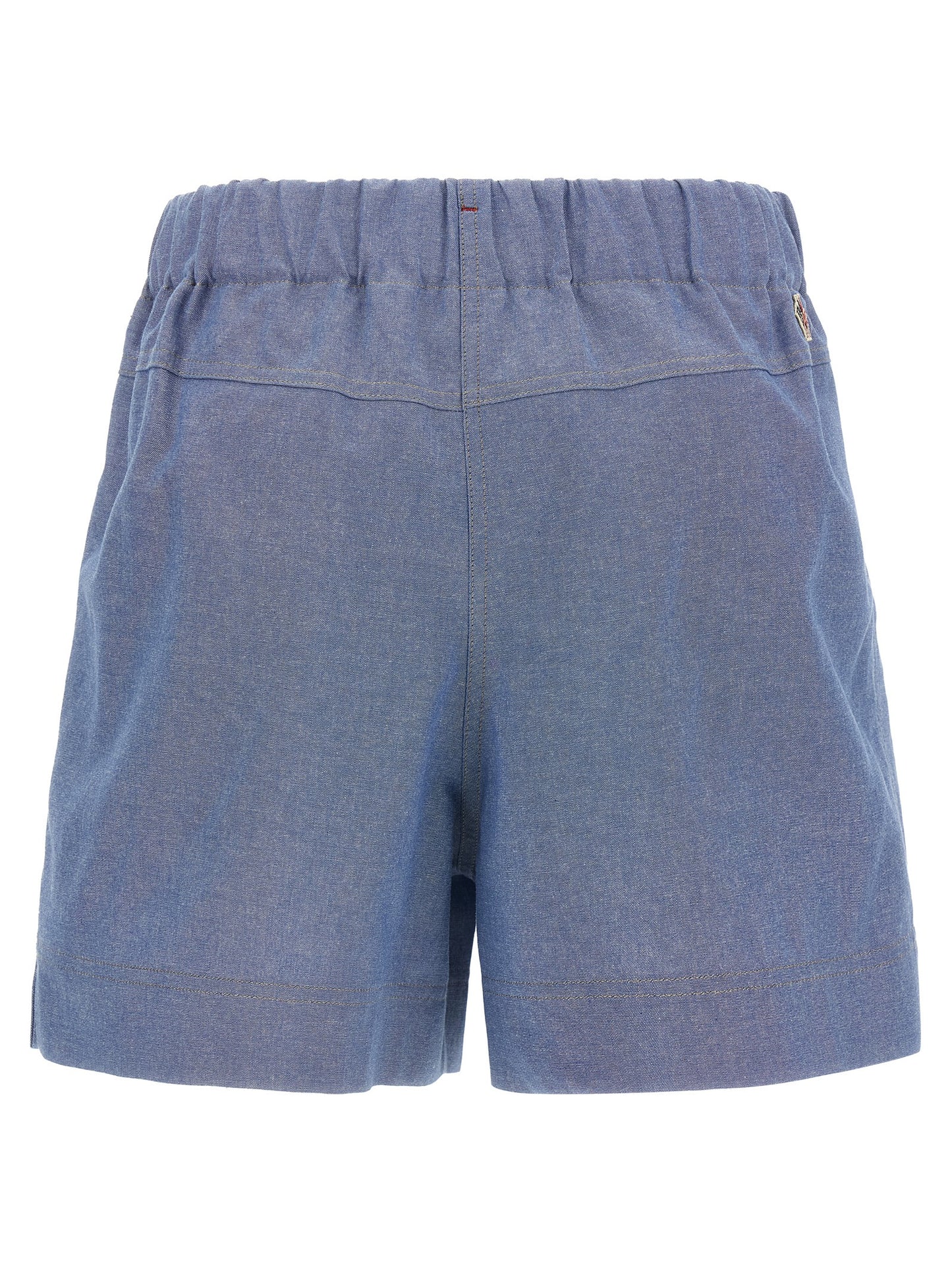 Blue Cotton Bermuda Shorts
