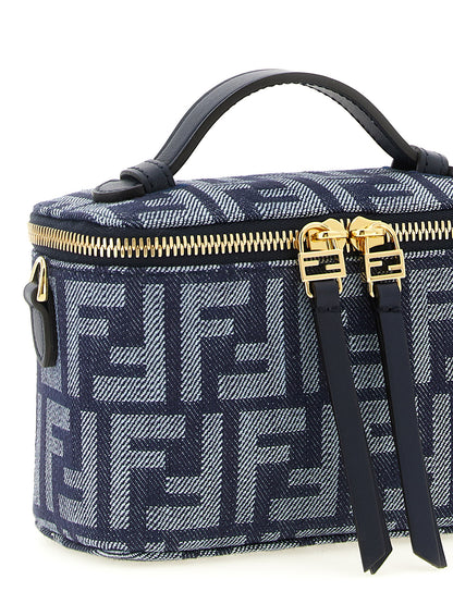Blue Cotton Handbag