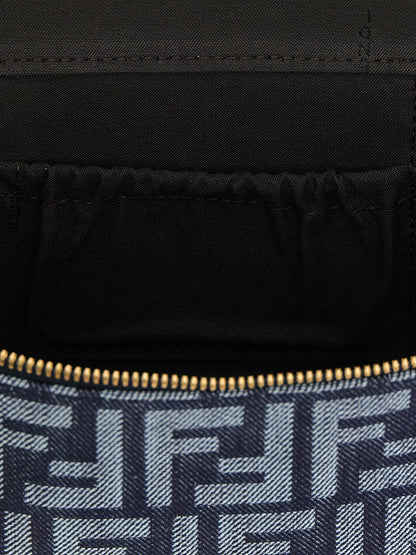 Blue Cotton Handbag