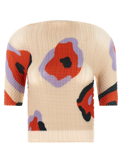 Beige Polyester Pattern Shirt