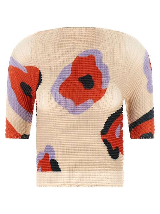 Beige Polyester Pattern Shirt