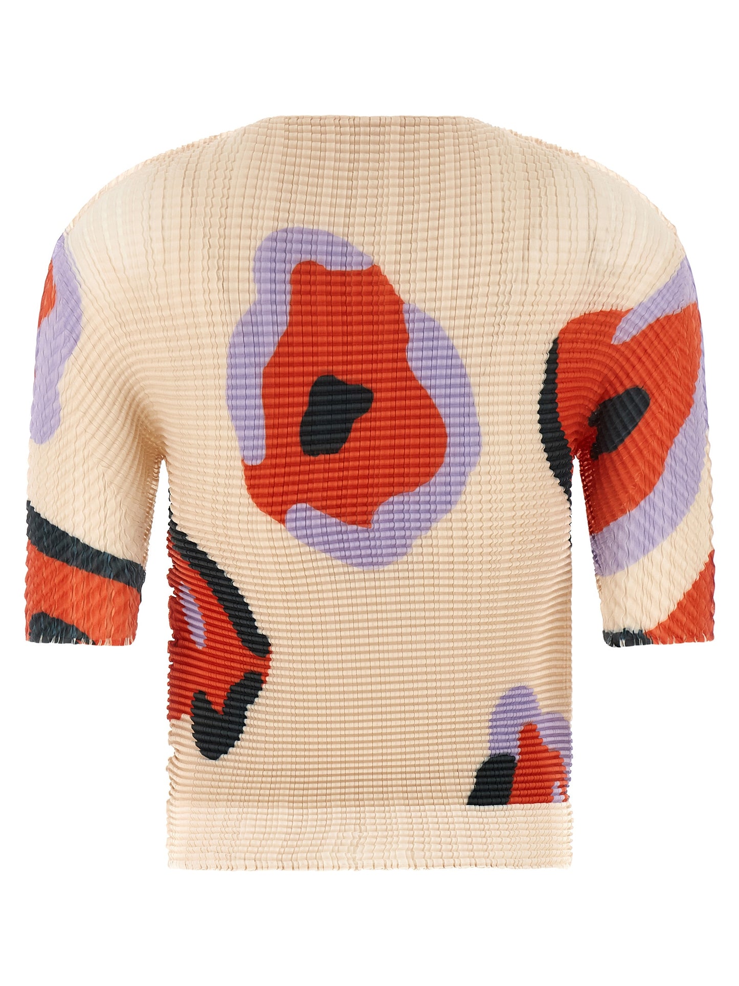 Beige Polyester Pattern Shirt