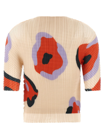 Beige Polyester Pattern Shirt