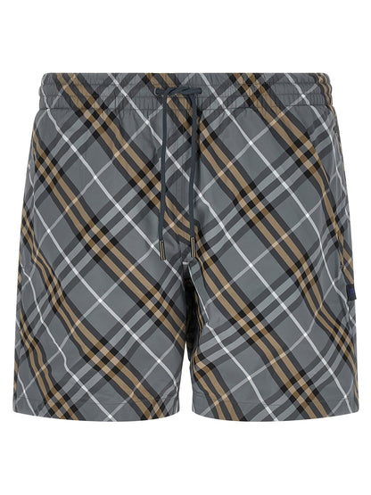 Blue Polyamide Bermuda Shorts