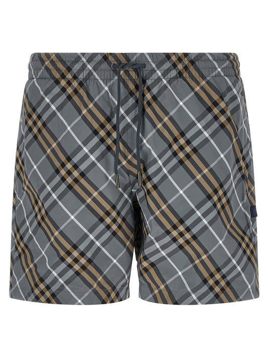 Blue Polyamide Bermuda Shorts