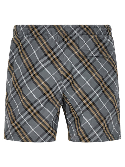Blue Polyamide Bermuda Shorts
