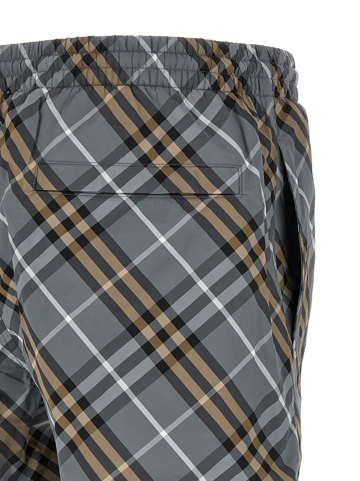 Blue Polyamide Bermuda Shorts