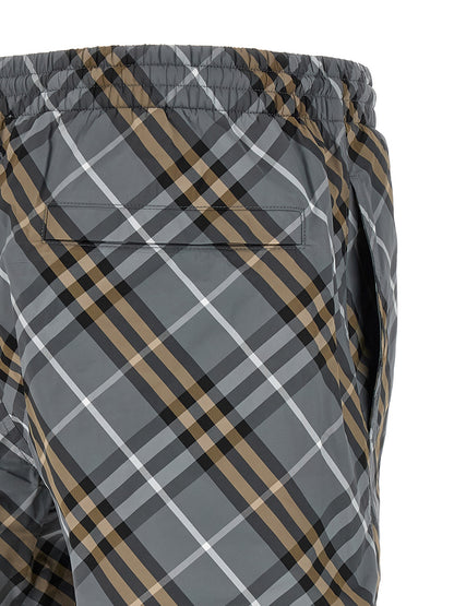 Blue Polyamide Bermuda Shorts