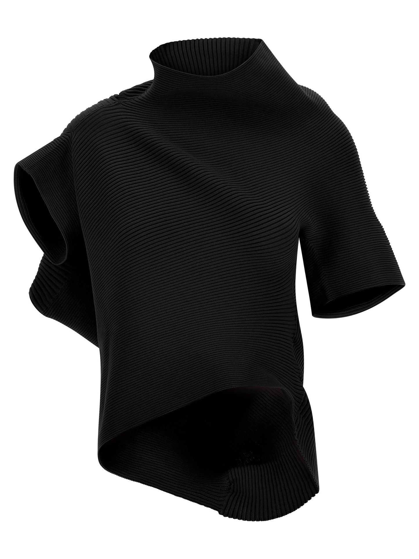 Black Polyester Blouse