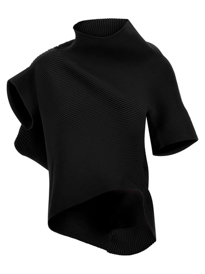 Black Polyester Blouse