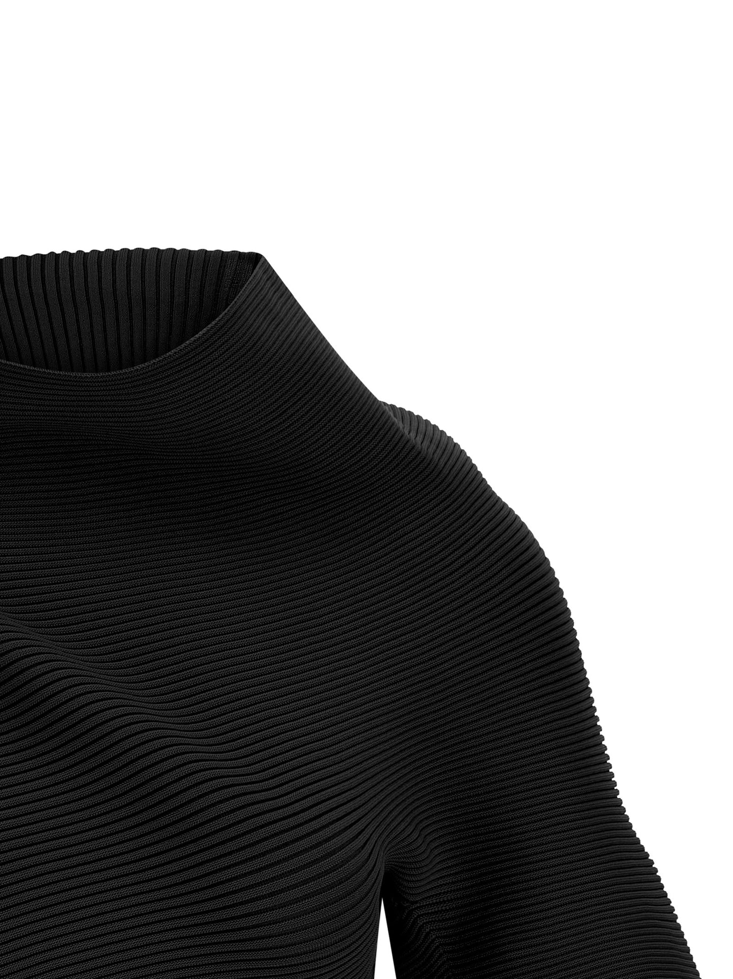 Black Polyester Blouse