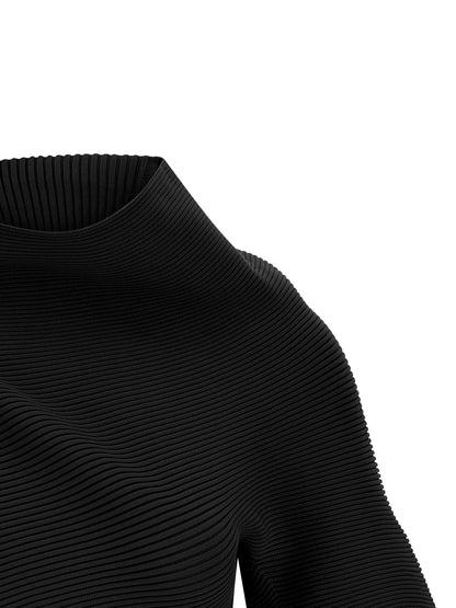 Black Polyester Blouse
