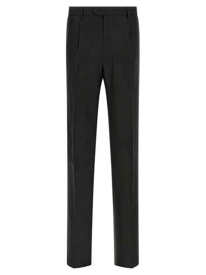 Black Linen Two-Piece Suit
