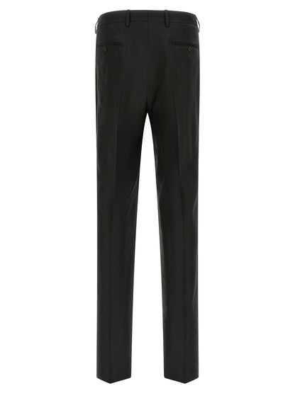 Black Linen Two-Piece Suit