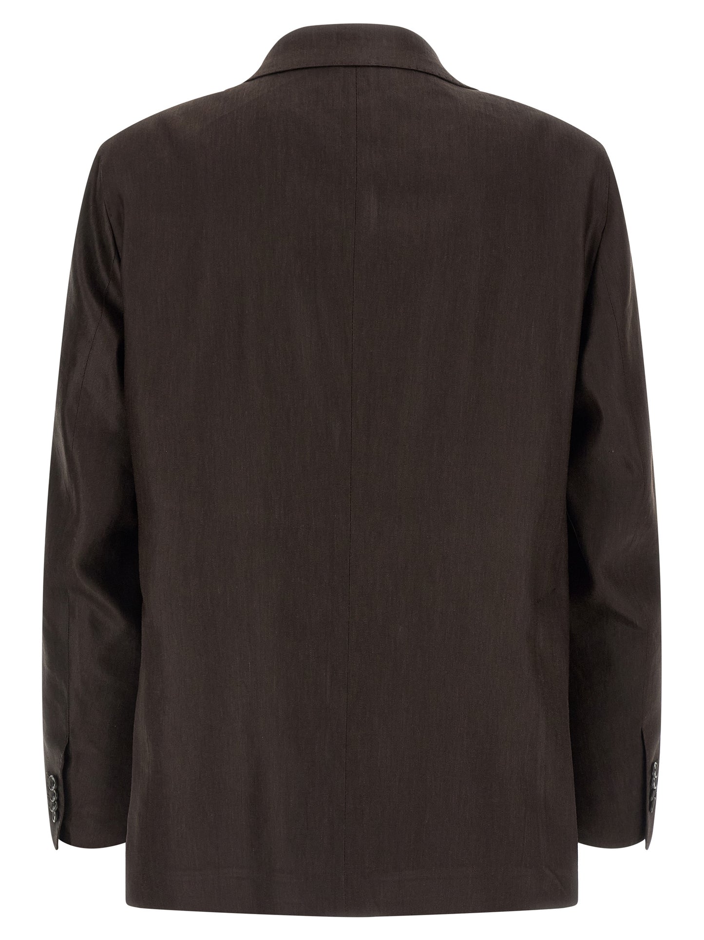 Brown Linen Two-Piece Suit