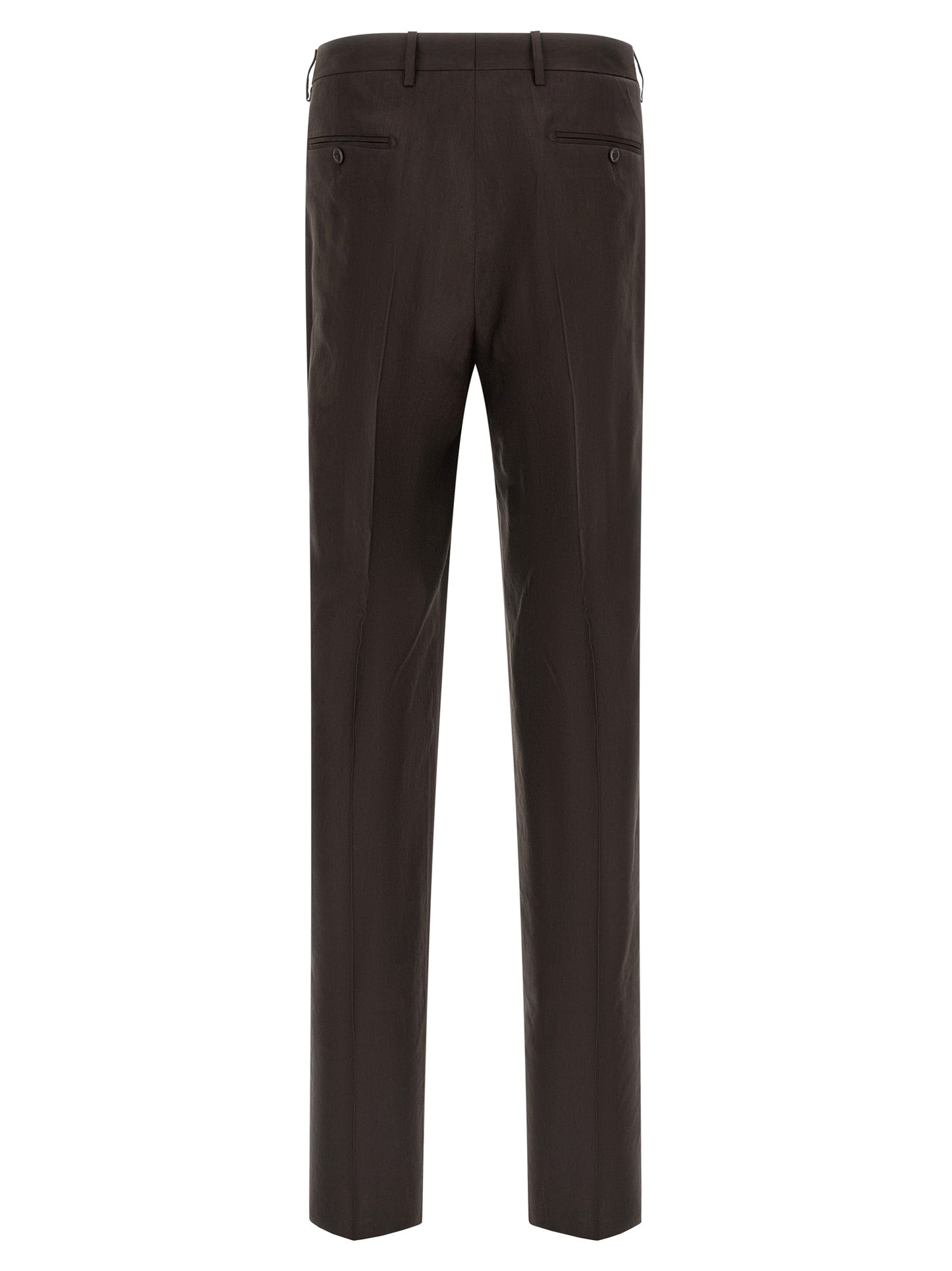 Brown Linen Two-Piece Suit