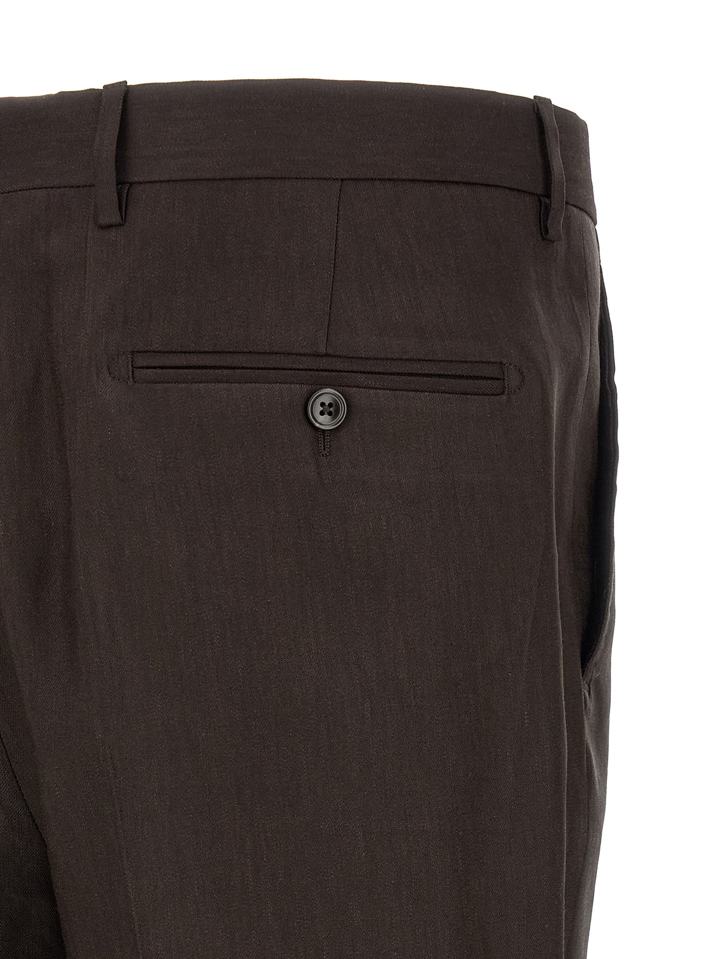 Brown Linen Two-Piece Suit