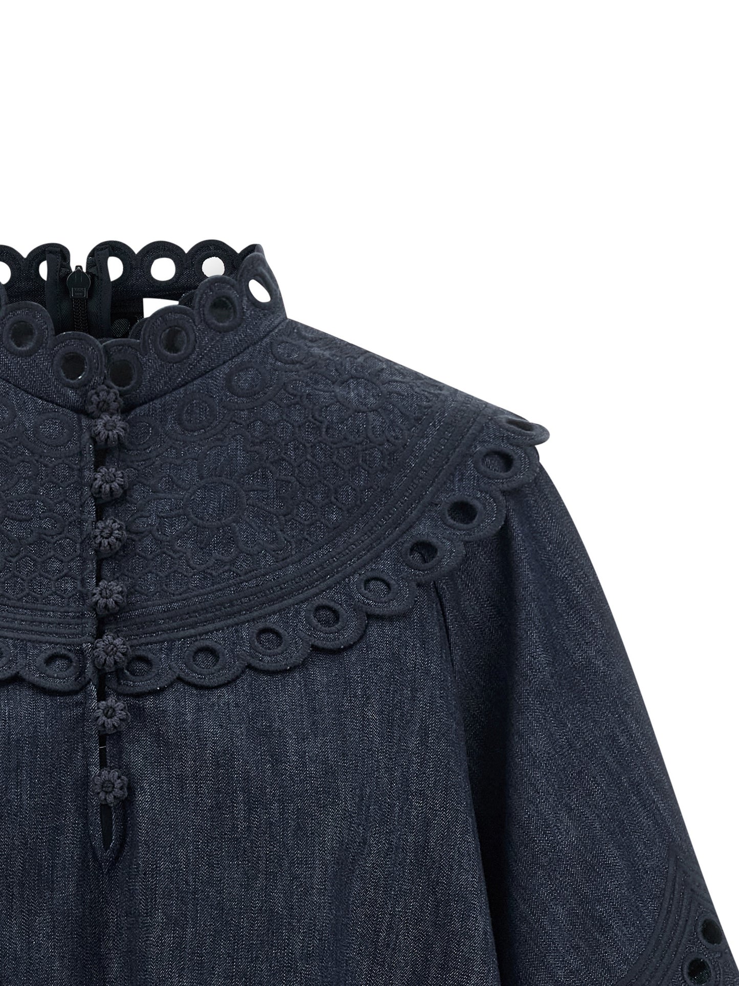 Blue Cotton Blouse