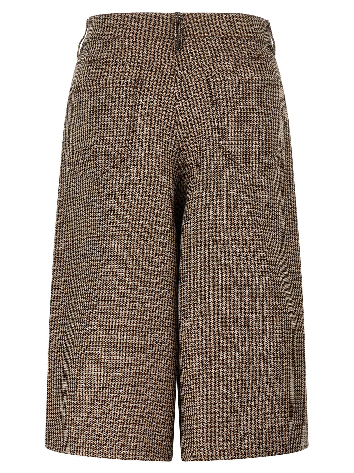 Brown Virgin Wool Bermuda Shorts