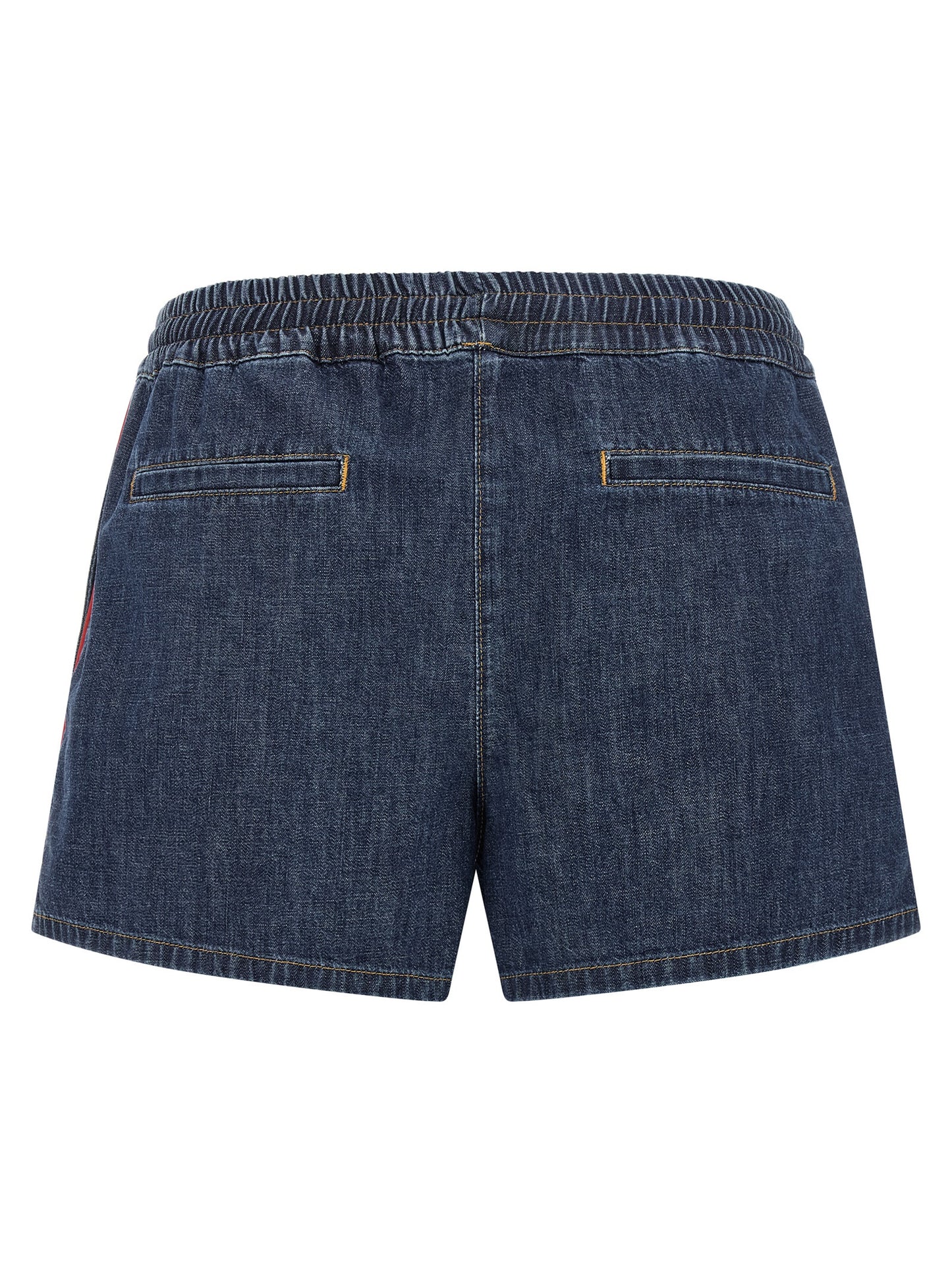 Blue Cotton Bermuda Shorts