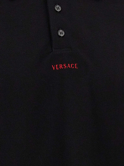 Black Cotton Polo Shirt