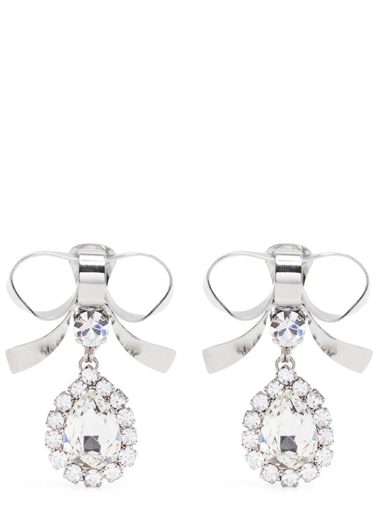 Silver Glass Earrings