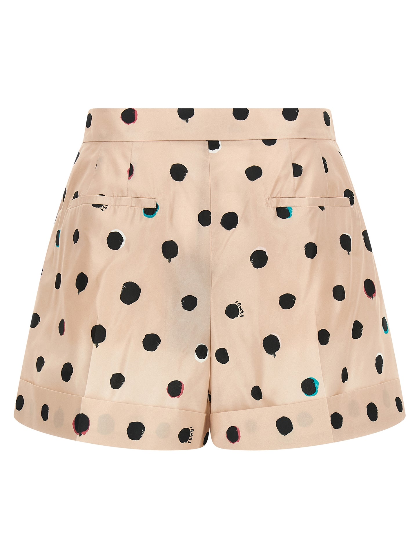 Multicolor Silk Bermuda Shorts