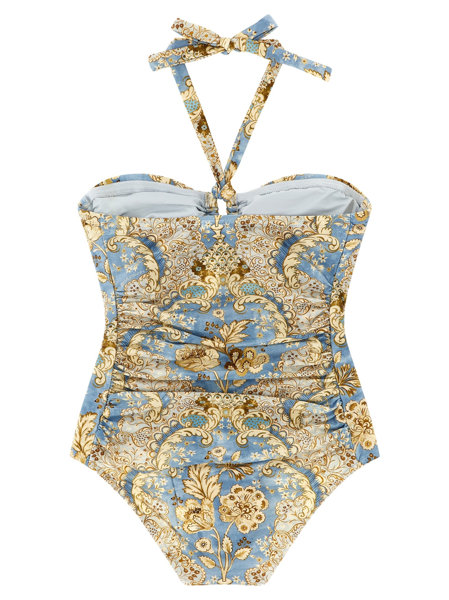 Blue Polyamide One-Piece Swimsuit