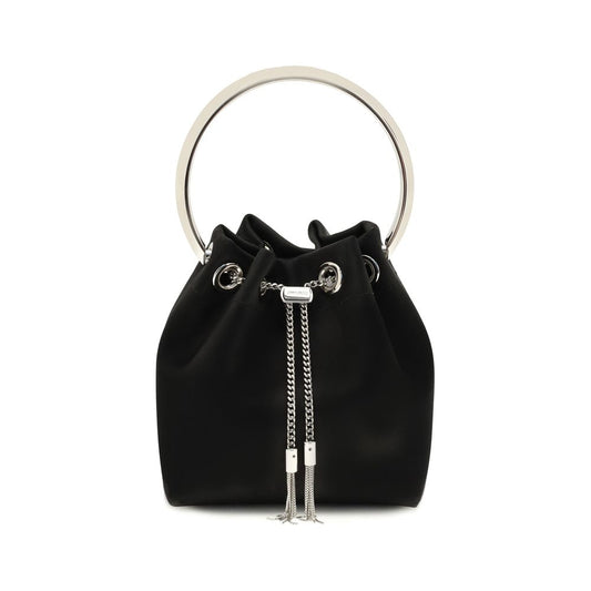 Black Cotton Shoulder Bag